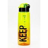 Vera Concept Store Su Matarası Tritan Geniş Ağız Su Şişesi Grafiti Spor Matarası Suluğu Bpasız 800 ml Sarı 0104