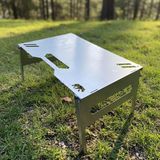 Vera Concept Store ® Unibase™ Modüler Katlanır Kamp Masası, 2mm Galvaniz Çelik, Çantalı