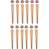 Vera Hediyelik Eşya 12'li Ahşap Ayak 49 cm Konik Sehpa Ayağı-Sandalye-Tabure-Masa Ayağı Çap:4,6cm UZUNLUK:49CM 3301000000469 - Rose - Gürgen