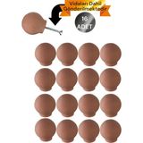 Vera Hediyelik Eşya 16 Adet Küre Ahşap Kulp Lüks Country Mutfak Mobilya Dolap Çekmece Kulbu 3301000000830 - Ahşap Rengi