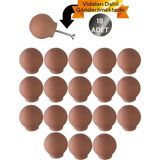 Vera Hediyelik Eşya 18 Adet Küre Ahşap Kulp Lüks Country Mutfak Mobilya Dolap Çekmece Kulbu 3301000000831 - Ahşap Rengi