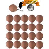 Vera Hediyelik Eşya 20 Adet Küre Ahşap Kulp Lüks Country Mutfak Mobilya Dolap Çekmece Kulbu 3301000000832 - Ahşap Rengi