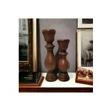 Vera Hediyelik Eşya 2'li Wooden Ceviz Ahşap Torna Şamdan Mumluk Dekoratif Özel Kayın Ağacı 3301000000774