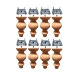 Vera Hediyelik Eşya 8'li Ahşap Ayak Koltuk Ayağı-baza-sehpa-mobilya Ayağı- Uzunluk 15 Cm Çap: 7.5 Cm -8'li 3301000000409
