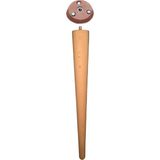 Vera Hediyelik Eşya Ahşap Ayak 37 cm Konik Sehpa Ayağı-Sandalye-Tabure-Masa Ayağı Çap:4,6cm UZUNLUK:37CM 3301000000438 - Rose - Gürgen