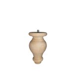 Vera Hediyelik Eşya Ahşap Ayak Gürgen Koltuk Ayağı - Baza - Mobilya Ayağı- Uzunluk: 12 Cm Çap: 7.5 Cm - 3301000000411