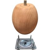 Vera Hediyelik Eşya Ahşap Gürgen Koltuk Ayağı / Uzunluk : 8 cm / Çap : 7.5 cm 3301000000405 - Rose - Gürgen Doğal