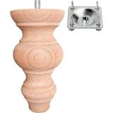 Vera Hediyelik Eşya Ahşap Gürgen Koltuk - Baza - Sehpa- Mobilya Ayağı- Uzunluk: 15 cm Çap: 7.5 cm - 3301000000408 - Rose - Gürgen Doğal