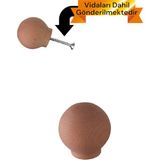 Vera Hediyelik Eşya Küre Ahşap Kulp Lüks Country Mutfak Mobilya Dolap Çekmece Kulbu 3301000000825 - Ahşap Rengi