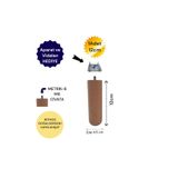 Vera Hediyelik Eşya Tekli 12 cm Oval Ahşap Ayak Bohem Tarz Koltuk Ayağı Baza Ayağı Tv Ünitesi Ayağı 3301000000883