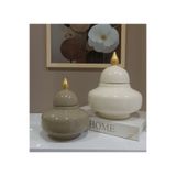 VERA HOME DECOR Seramik, El boyaması Dekoratif Şah küp, Vazo