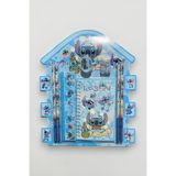 VERA HOUSE Stitch Figürlü Kırtasiye Seti - Kalem Silgi Kalemtıraş Cetvel Cüzdan Seti