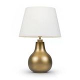 Vera Krem Başlıklı Eskitme Gold Modern Abajur