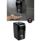 Vera Otomatik Sıvı Sabunluk ve Dezenfektan Verici 700ml, Fotoselli Sensörlü Sabunluk F208 Siyah