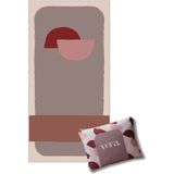 Vera Prayer Mats - Earth, Taşınabilir Seccade, Seyahat Seccadesi, Cep Boy, Katlanabilir, Portatif, Su Geçirmez, Modern Tasarım, Kahverengi - 60 x 120 cm