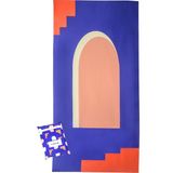 Vera Prayer Mats - Passage, Taşınabilir Seccade, Seyahat Seccadesi, Cep Boy, Katlanabilir, Portatif, Su Geçirmez, Modern Tasarım, Turuncu - 60 x 120 cm