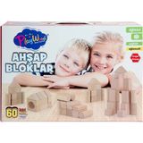 Vera Vtc Kutuda Ahşap Renkli Bloklar 60 Parça 965874 - BELİRTİLMEMİŞ
