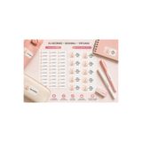 veracraft İsme Özel Su Geçirmez Vera Bunny Okul Etiketi 88 Adet | 58 Kalem Etiketi + 30 Kitap & Defter Etiketi | Dayanıklı İsim Etiketi