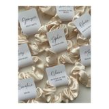 veraepoksi 20 ADET Saten Toka Kına Gecesi Hediyesi İncili Scrunchie Toka - Renk Seçenekli