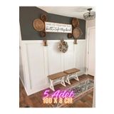 VeraGift Iskandinav Duvar Çıtası 1 Paket (5 ADET) 100×8 Cm Dekoratif Boyanabilir Duvar Çıtası