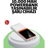 VeraGlobe Buğz 10000 Mah Hızlı Şarj Destekli Powerbank – Hafif, Kompakt ve Güvenli