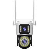 VeraGlobe Buğz 4mp Yoosee Çift Lens Ip Kamera - Wıfı Açık Otomatik Izleme, Su Geçirmez Kablosuz Güvenlik Ev Kamerası, Renkli Gece Görüş ( Buğz )