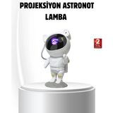VeraGlobe Buğz Bluetooth Müzikli Astronot Projeksiyon Lambası Yıldız ve Ay Efektli