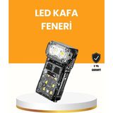 VeraGlobe Buğz Kamp ve Outdoor Için LED Far 10 Saat Pil Sensörlü Manyetik