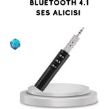 VeraGlobe Buğz Mini Bluetooth Ses Alıcısı 3.5mm Girişli Kablosuz Müzik Adaptörü
