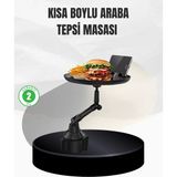 VeraGlobe Buğz Universal Araç Içi Bardaklık Tepsisi 9 Inç Yemek Alanı ve Telefon Standlı