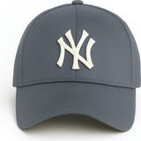 Verahed Ny New York Nakış Unisex Beyzbol Şapka Kadın Şapka Erkek Şapka Yazlık Şapka - Gri - Standart
