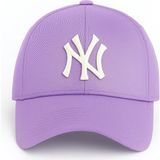 Verahed Ny New York Nakış Unisex Beyzbol Şapka Kadın Şapka Erkek Şapka Yazlık Şapka - Lila - Standart