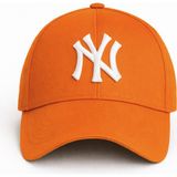 Verahed Ny New York Nakış Unisex Beyzbol Şapka Kadın Şapka Erkek Şapka Yazlık Şapka - Turuncu - Standart