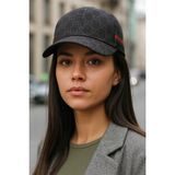 Verahed Unisex Ayarlanabilir Desen ve Motifli Siyah G Şapka Spor Şapka - Standart