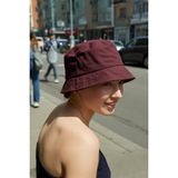 Verahed UV Güneş Koruma Kova Şapka Hafif Katlanabilir Çapraz Outdoor Bordo Plaj Deniz Bucket Balıkçı Şapkası - Standart