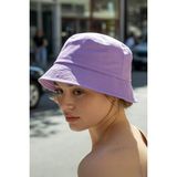 Verahed UV Güneş Koruma Kova Şapka Hafif Katlanabilir Çapraz Outdoor Lila Plaj Deniz Bucket Balıkçı Şapkası - Standart