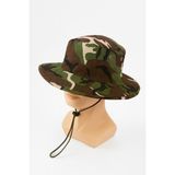 Verahed Yazlık Katlanabilir Geniş Siperlikli Kamuflaj Safari Kovboy Şapkası Unisex Fötr Bucket Balıkçı Şapka - Standart