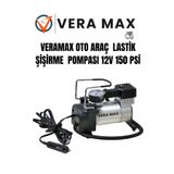 veramax Profesyonel Metal Oto Araç Lastik,Havuz,Şişme Yatak,Araba, Bot Kompresörü 12V 150Psi MD-2000