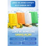 VERANT Leke ve Akne Karşıtı 4'lü Sabun Seti: Kantaron, Kojik, Pirinç ve Biberiye Sabunu