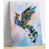 VeraStore Anka Kuşu Kanvas Tablo - 80 x 120 cm - Renkli