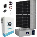 VeraTech 13.000 Watt Büyük Bağ Evi Solar Paketi 430w Güneş Paneli 5.5kva İnverter 5Kw Lityum Akü