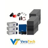 Veratech Güneş Enerjisi Solar Paketi 11Kva İnverter 550 Watt Güneş Paneli 48V 100 Amper Lityum Akü