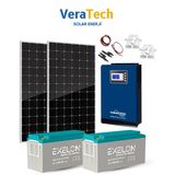 Veratech Karavan Solar Enerji Paketi – 2X390w Güneş Paneli, 3Kva Mppt İnverter, 2X150ah Jel Akü