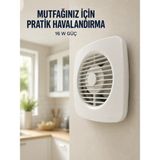 Veraura Lifestyle 120 mm Havalandırma Fanı 180 M³/h Dekoratif Duvar ve Tavan Tipi Aspiratör
