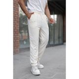 Veraura Lifestyle Erkek Fitilli Beli Lastikli Rahat Pantolon - Açık Krem - Belirtilmemiş