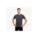 Veraura Lifestyle Erkek T-Shirt Bisiklet Yaka Slim Fit Dar Kesim Likralı Tişört Günlük Basic Body - Füme 184422