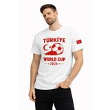 Veraura Lifestyle Erkek Türkiye World Cup 2026 Baskılı Tişört Futbol Temalı Forma T-Shirt - Beyaz XS 186841