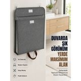 Veraura Lifestyle Katlanır Duvar Askılı Çamaşır Sepeti Geniş Iç Hacimli Banyo Düzenleyici
