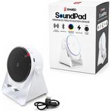 Veraura Lifestyle Soundpad 5ın1 - 5W - 2000MAH Temas Ile Ses Yükseltme - Telefon Stand - Usb-C Şarj Beyaz Indiksiyon Ses Yükseltici Bluetooth Hoparlör Speaker EKD-S11