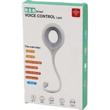 Veraura Lifestyle USB Smart Voıce Control Light Sesli Işık Ayarlı Mini Yuvarlak USB 16 Ledli Lamba Akrobat Kollu 2W 5V-0.5A